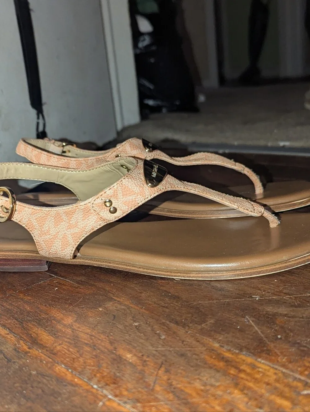 Michael Kors Women's Tan Leather Sandals